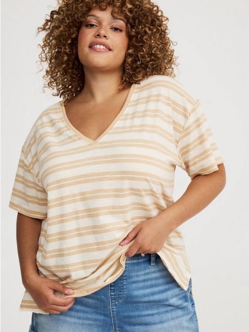 Oversized Heritage Slub Tee - Size 1
